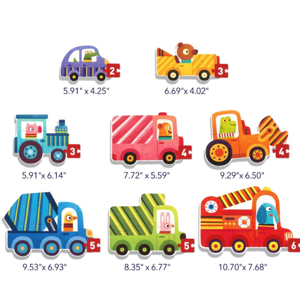 Seria de puzzle-uri „Transport”, 8 în 1, nivelul 1 [2]