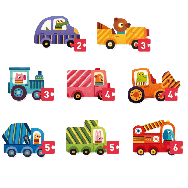 Seria de puzzle-uri „Transport”, 8 în 1, nivelul 1 [2]