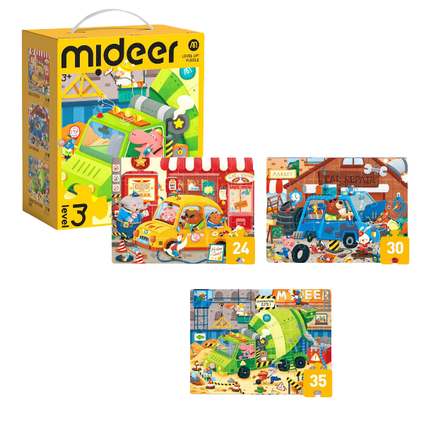 Seria de puzzle-uri „Transportul Urban”, 3 în 1, nivelul 3 [1]