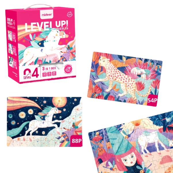 Seria de puzzle-uri „Unicorn”, 3 în 1, nivelul 4 [7]