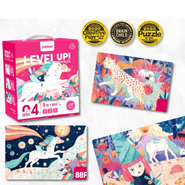 Seria de puzzle-uri „Unicorn”, 3 în 1, nivelul 4 [8]