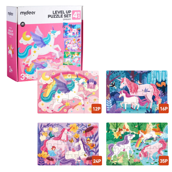 Seria de puzzle-uri „Unicorn”, 4 în 1 [1]
