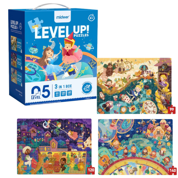 Seria de puzzle-uri „Universul poveștilor”, 3 în 1, nivelul 5 [8]