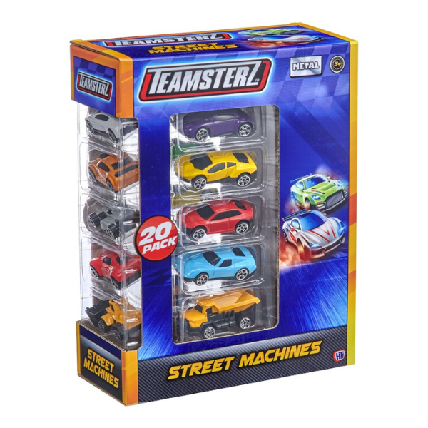 Set de 20 mașini Teamsterz Street Machines Die-Cast, în as. [3]