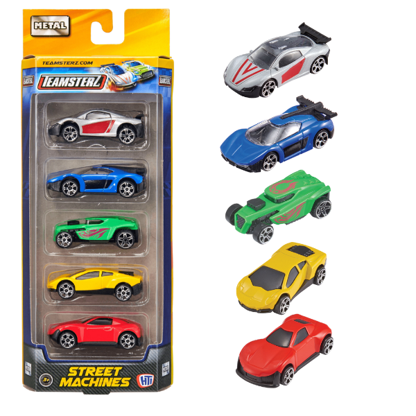 Set de 5 mașini Teamsterz Street Machines Die-Cast, în as. [1]