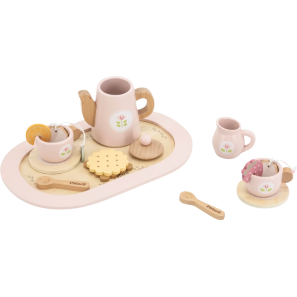 Set de ceai din lemn (roz) [4]
