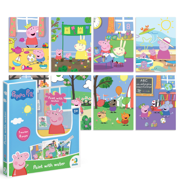 Set de colorat cu apă "Peppa", seria Peppa Pig, 8 pagini [1]