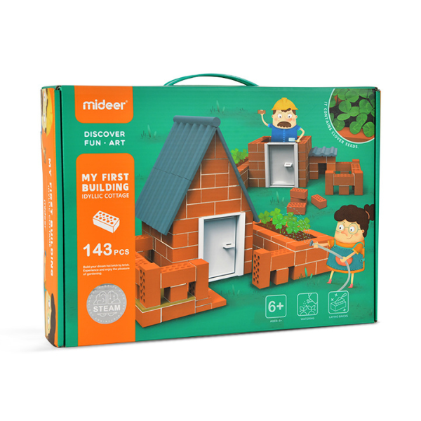 Set de construcție cu cărămizi "Cabană", 143 buc [3]