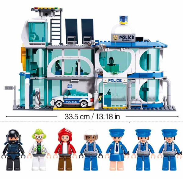 Set de construcție ”Departamentul de poliție din oraș", 686 elem. [6]