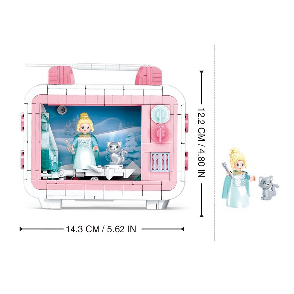 Set de construcție ”Desenul animat Frozen la TV”, 400 elem. [4]