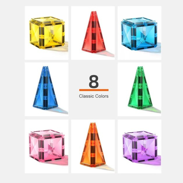 Set de construcție magnetic „Traseul de marmură”, 100 buc. [7]