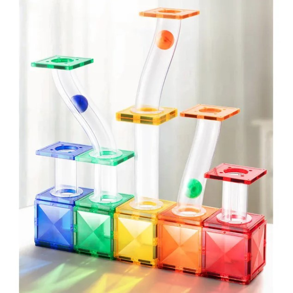 Set de construcție magnetic „Traseul de marmură”, 100 buc. [2]