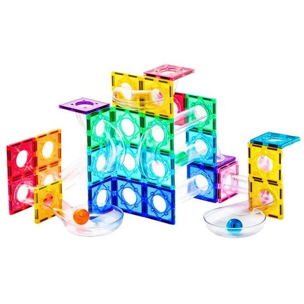 Set de construcție magnetic „Traseul de marmură”, 100 buc. [4]