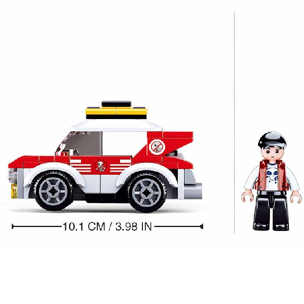 Set de construcție ”Mașină de raliu” cu inerție, 88 elem. [3]