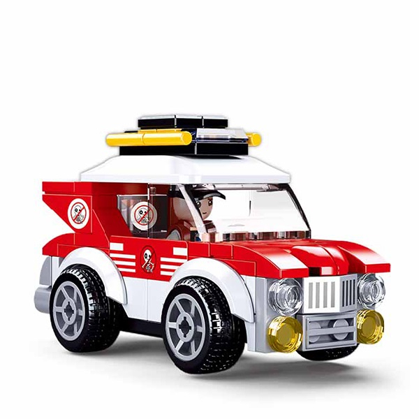 Set de construcție ”Mașină de raliu” cu inerție, 88 elem. [5]