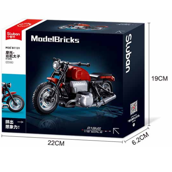 Set de construcție „Motocicleta R18MS”, scara 1:12, 222 elem. [13]