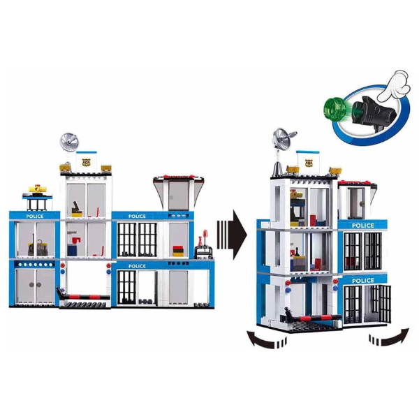 Set de construcție ”Sediul Poliției”, 606 elem. [12]