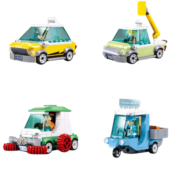 Set de construcție "Servicii urbane", 4 modele, de la 94 pînă la 105 elem. [2]