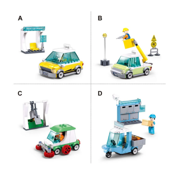 Set de construcție "Servicii urbane", 4 modele, de la 94 pînă la 105 elem. [4]