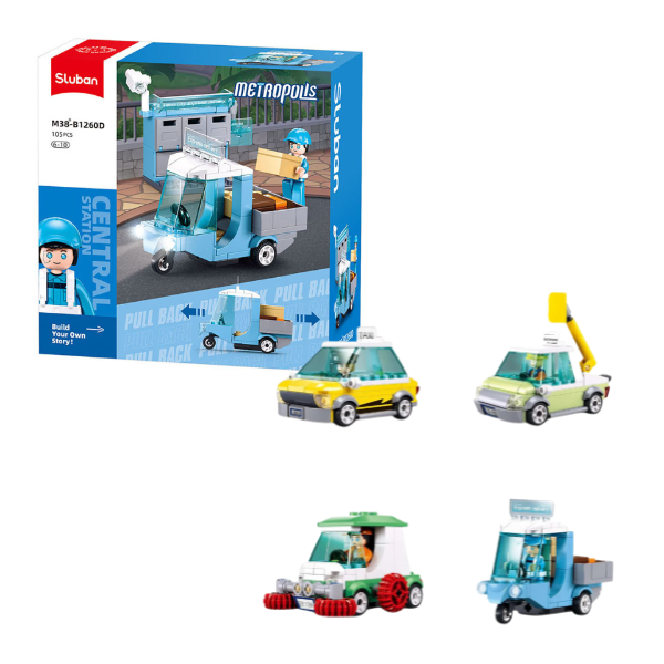 Set de construcție "Servicii urbane", 4 modele, de la 94 pînă la 105 elem. [1]
