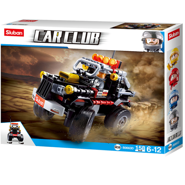 Set de construcție „SUV negru, 158 elem. [8]