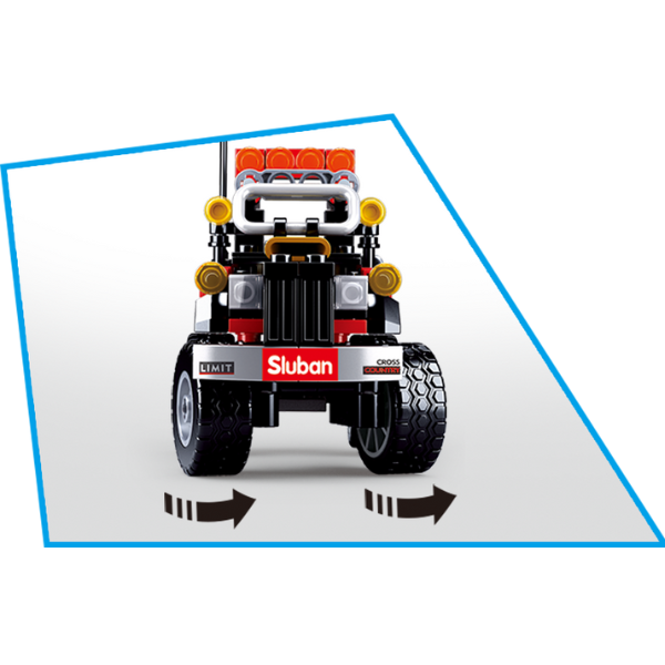 Set de construcție „SUV negru, 158 elem. [4]