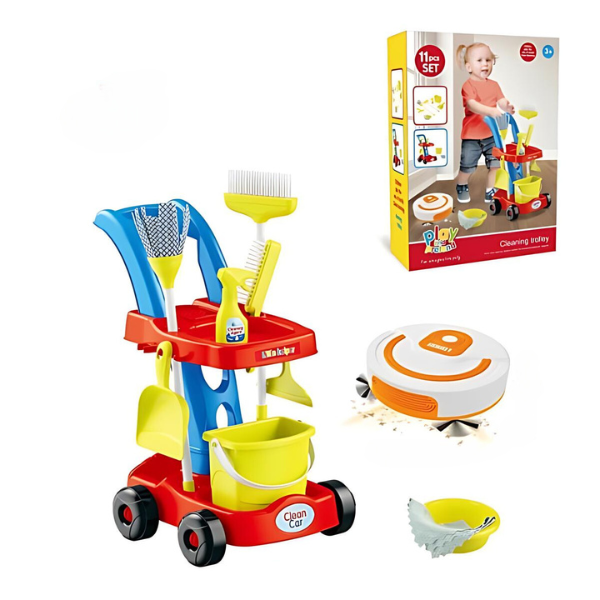 Set de curățenie cu cărucior și mătură [1]