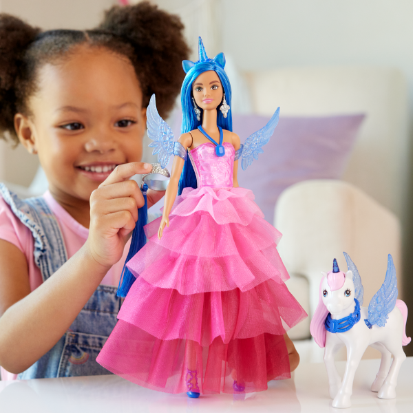 Set de joacă de colecție "Barbie cu Unicorn", cu accesorii [4]