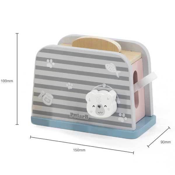 Set de joaca din lemn "Mic dejun cu toaster", 8 piese [18]