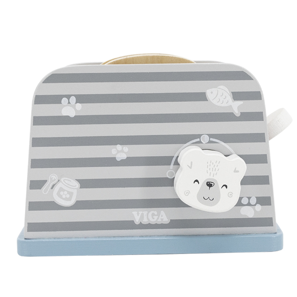 Set de joaca din lemn "Mic dejun cu toaster", 8 piese [19]