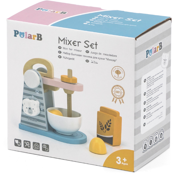 Set de joaca din lemn "Mixer", 4 piese [16]