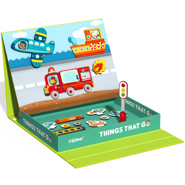 Set de joacă magnetic “Trafic rutier”, 59 elem. [1]
