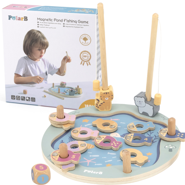 Set de joc din lemn "Pescuit cu magnet" [1]