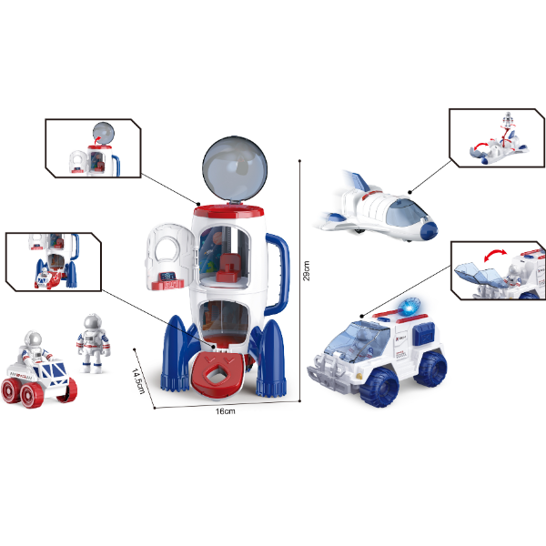 Set de joc „Explorarea spațiului” 3 în 1 (lumină/sunet) [4]