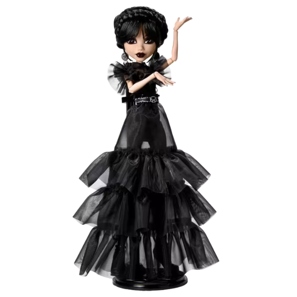 Set de joc Monster High "Păpușa Wednesday în Rochie", cu accesorii [2]