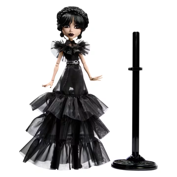 Set de joc Monster High "Păpușa Wednesday în Rochie", cu accesorii [4]
