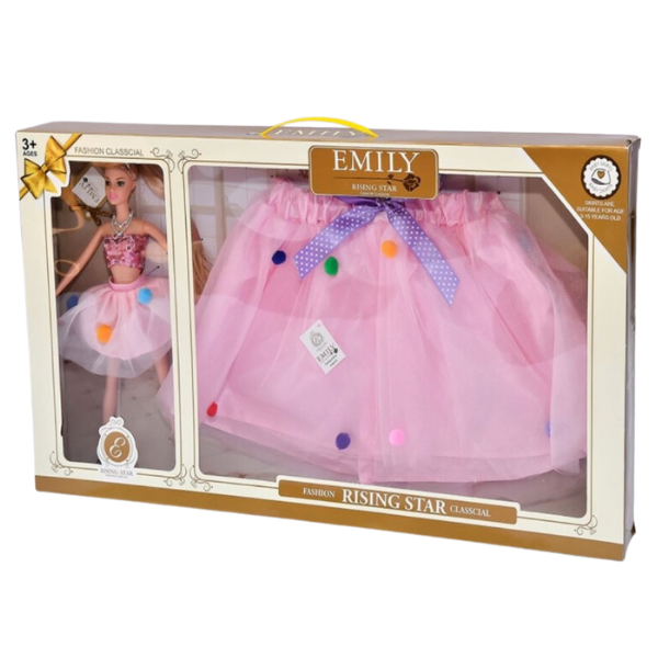 Set de joc: păpușa "EMILY" + fustă pentru copil [3]