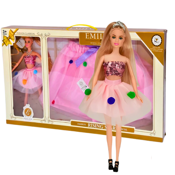 Set de joc: păpușa "EMILY" + fustă pentru copil [1]