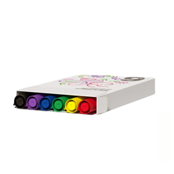 Set de markere acrilice cu peniță ultra moale, 6 culori [2]