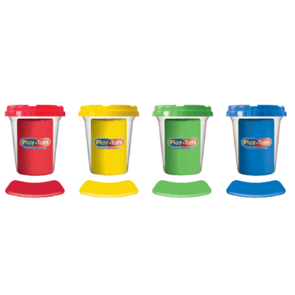 Set de plastilină în tub, clasic, 4 buc. [2]