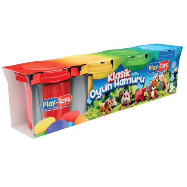 Set de plastilină în tub, clasic, 4 buc. [3]
