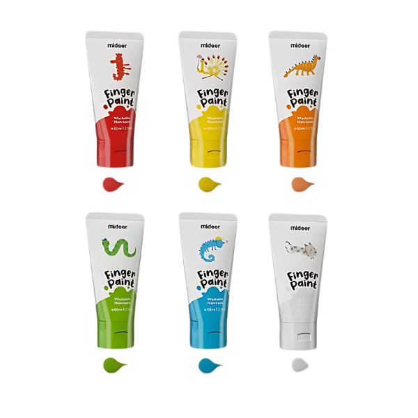 Set de vopsea pentru Pictura cu Degetele, 6 Culori [2]