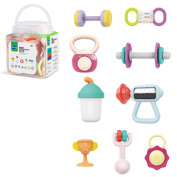 Set de zornăitoare și ventuze "Baby Gym", 9 modele [1]