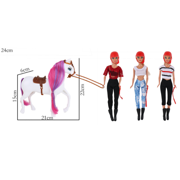 Set joc „Păpușa specialist în călărie”, 3 modele [5]