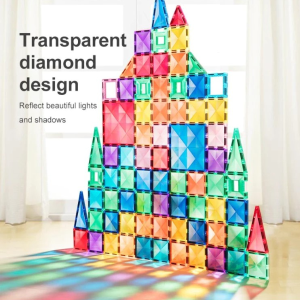 Set multicolor de construcție magnetic, 100 buc. [2]