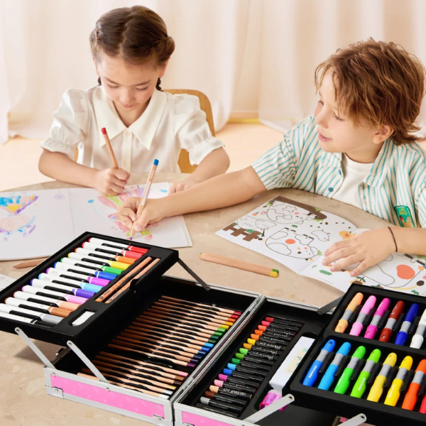 Set pentru desen și creativitate în valiză roz [7]