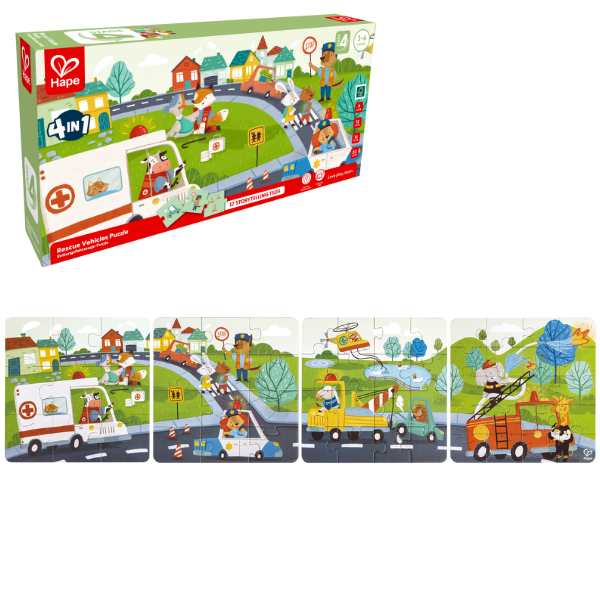 Set puzzle 4 în 1 "Operațiunea de salvare" [1]