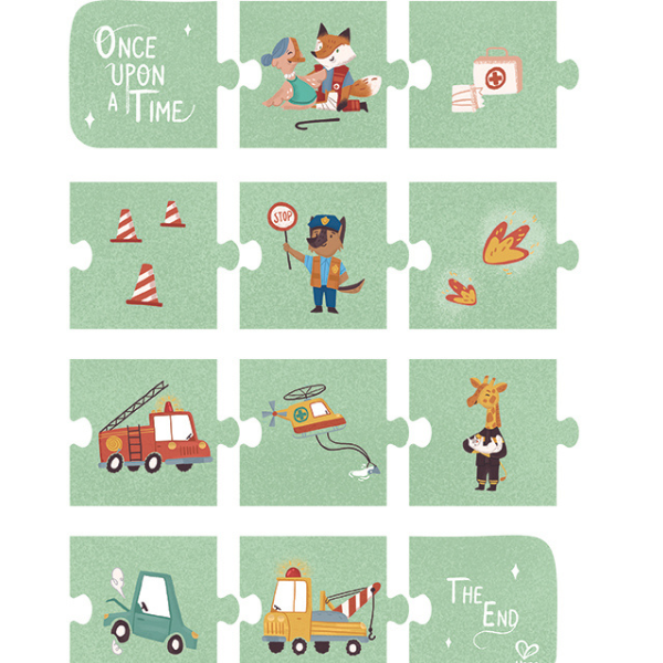 Set puzzle 4 în 1 "Operațiunea de salvare" [6]