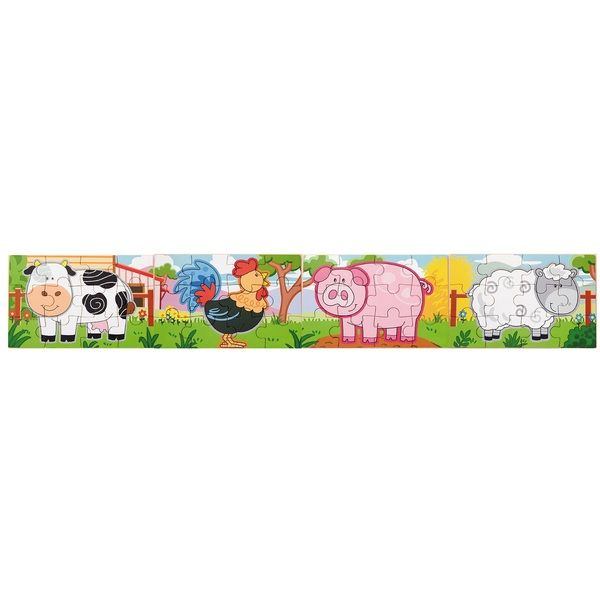 Set puzzle din lemn 4 în 1 „Ferma” [1]