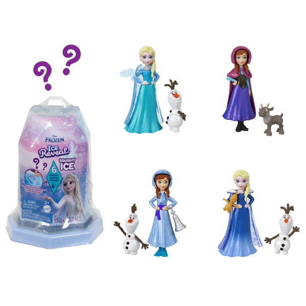 Set Surpriză Disney Frozen Ice Reveal cu gel de gheață Squishy, 6 modele, 4 modele [4]